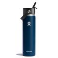 Indigo - Hydro Flask - 24 oz Wide Flex Straw Cap