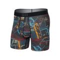 Light And Shadow-Multi - Saxx - Men's Quest Quick-Dry Mesh Open Fly Boxer Briefs