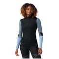 Black - Smartwool - Women's Intraknit Thermal Merino Base Layer Colorblock 1/4 Zip