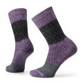 Uviolet-Purp Iris Marl - Smartwool - Everyday Color Block Cable Crew Socks