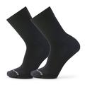 Black - Smartwool - Everyday Solid Rib Crew 2 Pack Socks