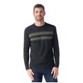 Charcoal/Winter Moss - Smartwool - Men's Sparwood Stripe Crew Sweater