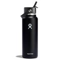 Black - Hydro Flask - 40 oz Wide Flex Straw Cap