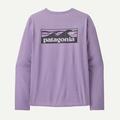 Concrete Purple - Patagonia - Men's L/S Cap Cool Daily Graphic Shirt - Waters
