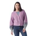 Lavender Frost Heather - Smartwool - Women's Cozy Lodge Cropped Cardigan Sweater