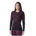 Eggplant/Black - Smartwool - Women's Intraknit Thermal Merino Base Layer Pattern Crew