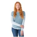 Lead Heather - Smartwool - Women's Shadow Pine Colorblock Sweater