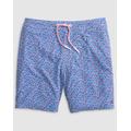 Red Fin Blue - Johnnie-O - Men's Half Elastic 7" Surf Shorts