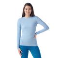 Serene Blue/White - Smartwool - Women's Intraknit Thermal Merino Base Layer Crew