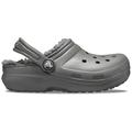 Slate Grey/Smoke - Crocs - Kid's Classic Lined Clog