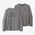 '73 Skyline: Feather Grey - Patagonia - Men's L/S Cap Cool Daily Graphic Shirt