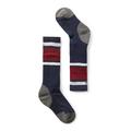 Deep Navy - Smartwool - Kids' Wintersport Stripe Over The Calf Socks