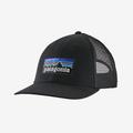 Black - Patagonia - P-6 Logo LoPro Trucker Hat