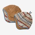 Diamond Stripe: Light Plume Grey - Patagonia - Baby Reversible Beanie