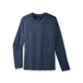 Htr Blue Slate - Brooks Running - Mens Luxe Long Sleeve