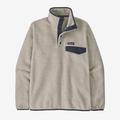Oatmeal Heather w/Smolder Blue - Patagonia - Men's LW Synch Snap-T P/O