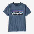 Utility Blue - Patagonia - Kid's P-6 Logo T-Shirt