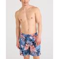 Hibiscus Jungle-Blue - Saxx - Men's Oh Buoy 2N1 Swim Shorts