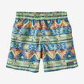 High Hopes Geo: Salamander Green - Patagonia - Kid's Baggies Shorts 5 in. - Lined