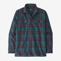 Ice Caps: Belay Blue - Patagonia - Men's L/S Organic Cotton MW Fjord Flannel Shirt