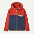 New Navy w/Madder Red - Patagonia - Kid's Micro D Snap-T Jacket