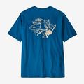 Water People Gator: Endless Blue - Patagonia - Men's Water People Organic Pocket T-Shirt