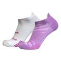 Orchid & White/Orchid - Brooks Running - Unisex Ghost Lite No Show 2-Pack