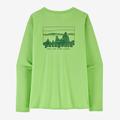 '73 Skyline: Salamander Green - Patagonia - Women's L/S Cap Cool Daily Graphic Shirt