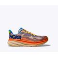 Ultramarine/Electric Tangerine - HOKA - Youth Clifton 9