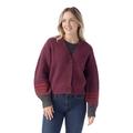 Eggplant Heather - Smartwool - Women's Cozy Lodge Cropped Cardigan Sweater