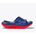 Bellwether Blue / Red Alert - HOKA - Unisex Ora Recovery Slide 3