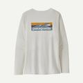 Boardshort Logo Light Plume Grey: White - Patagonia - Women's L/S Cap Cool Daily Graphic Shirt - Waters