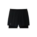 Black - On Running - Mens 5" Performance 2/1 Shorts