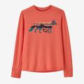 Foxy Fitz: Coho Coral - Patagonia - Kid's L/S Cap SW T-Shirt