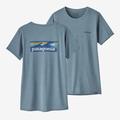 Boardshort Logo: Light Plume Grey X-Dye - Patagonia - Women's Cap Cool Daily Graphic Shirt - Waters