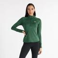 NIGHT WATCH GREEN HEATHER - New Balance - Women's Athletics Heat Grid 1/2 Zip