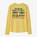 Take Action: Milled Yellow - Patagonia - Kid's L/S Cap SW T-Shirt