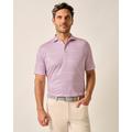 Pink - Johnnie-O - Men's Warwick Striped Featherweight Performance Polo