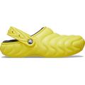 Cyber Yellow - Crocs - Classic Lined Overpuff Clog