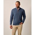 Blue - Johnnie-O - Mens Raynor Merino 1/4 Zip Sweater