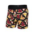 Any Way U Slice It-Black - Saxx - Men's DropTemp Cooling Cotton Boxer Briefs