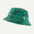 Water People Banner: Cliffs and Waves Conifer Green - Patagonia - Wavefarer Bucket Hat