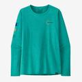 Channel Islands: Subtidal Blue X-Dye - Patagonia - Women's L/S Cap Cool Daily Graphic Shirt - Waters