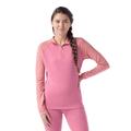 Garden Pink Digi Snow - Smartwool - Women's Classic Thermal Merino Base Layer 1/4 Zip