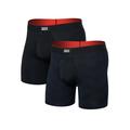 Full Tilt Chevron/Black - Saxx - Men's Multi-Sport Mesh (2 Pack) Boxer Briefs