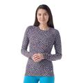 Purple Iris Retro Line - Smartwool - Women's Classic Thermal Merino Base Layer Crew