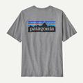 Gravel Heather - Patagonia - Men's P-6 Logo Responsibili-Tee