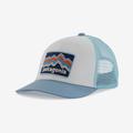 Ridge Rise Stripe: Light Plume Grey - Patagonia - Kid's Trucker Hat