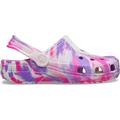 Pink Crush / Multi - Crocs - Toddler Classic Glow-in-the-Dark Marbled Clog