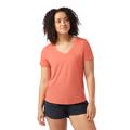 Coral Reef - Smartwool - Women's Active Ultralite V-Neck Short Sleeve